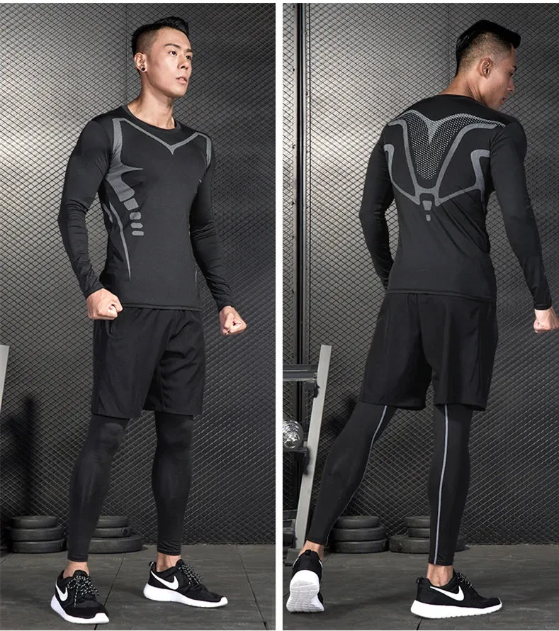 Trainingsanzug Kompressionshose Sporthose Kurzhose Shorts Laufshirts Sportshirt