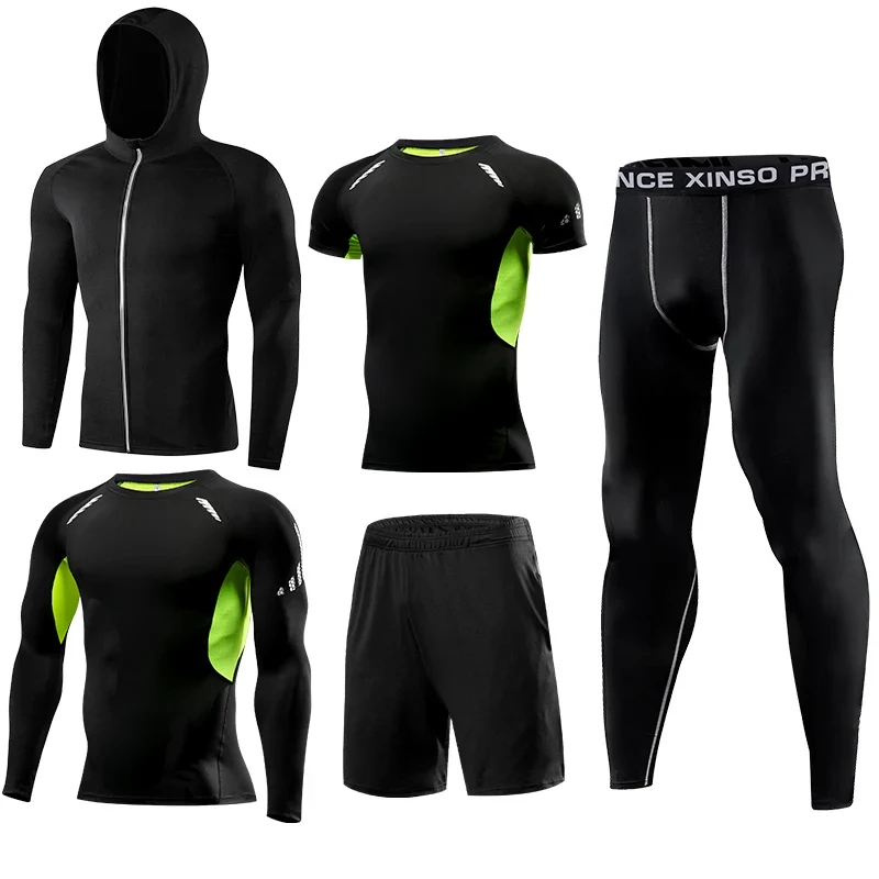 Trainingsanzug Kompressionshose Sporthose Kurzhose Shorts Laufshirts Sportshirt