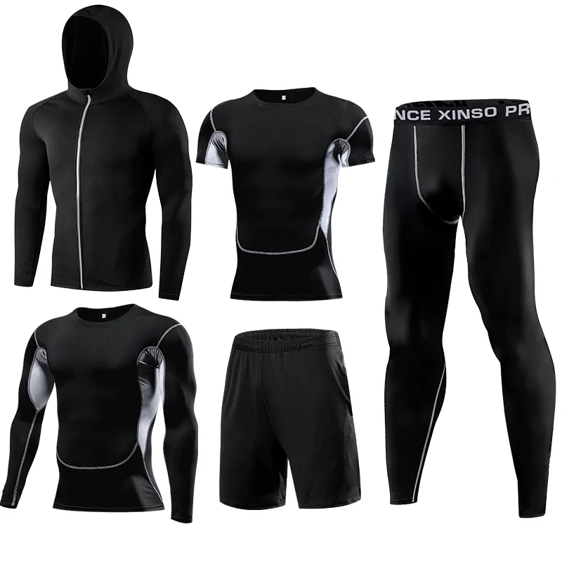 Trainingsanzug Kompressionshose Sporthose Kurzhose Shorts Laufshirts Sportshirt