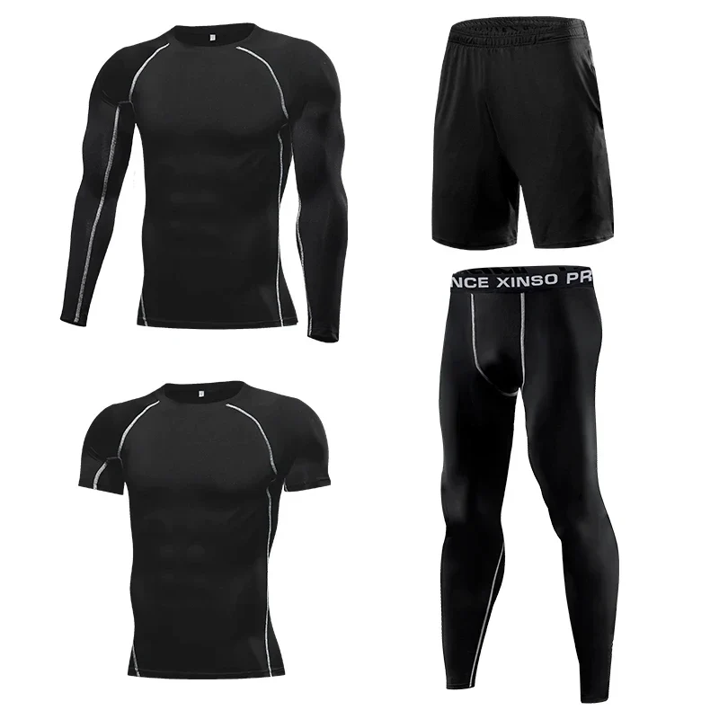 Trainingsanzug Kompressionshose Sporthose Kurzhose Shorts Laufshirts Sportshirt
