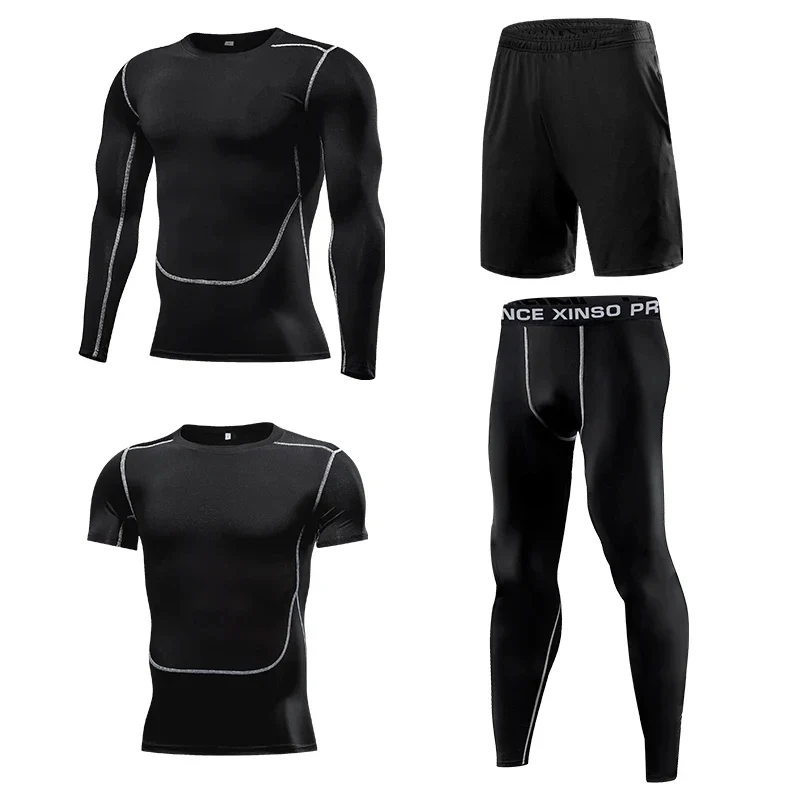 Trainingsanzug Kompressionshose Sporthose Kurzhose Shorts Laufshirts Sportshirt