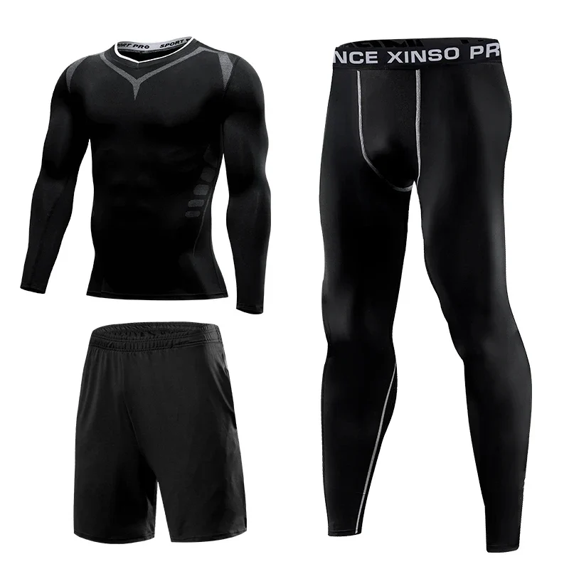 Trainingsanzug Kompressionshose Sporthose Kurzhose Shorts Laufshirts Sportshirt