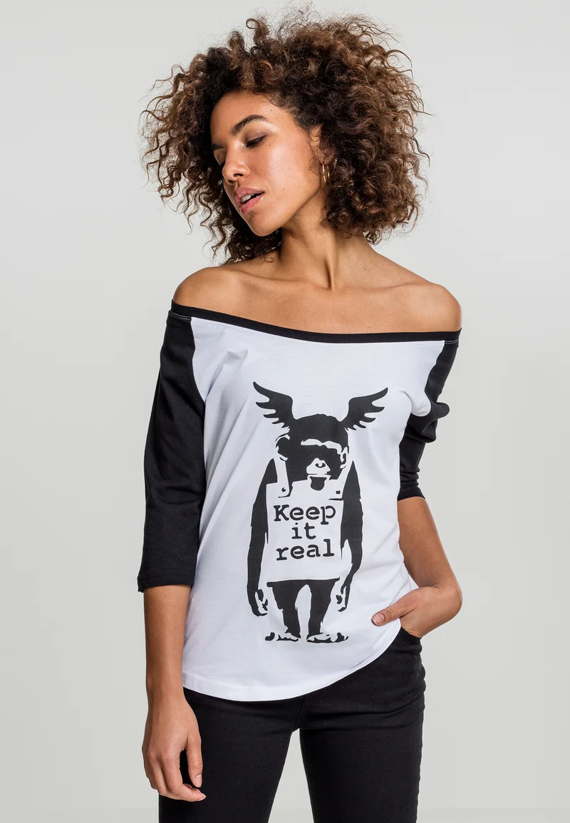 MC Brandalised Banksy´s Graffiti Ape Raglan Tee