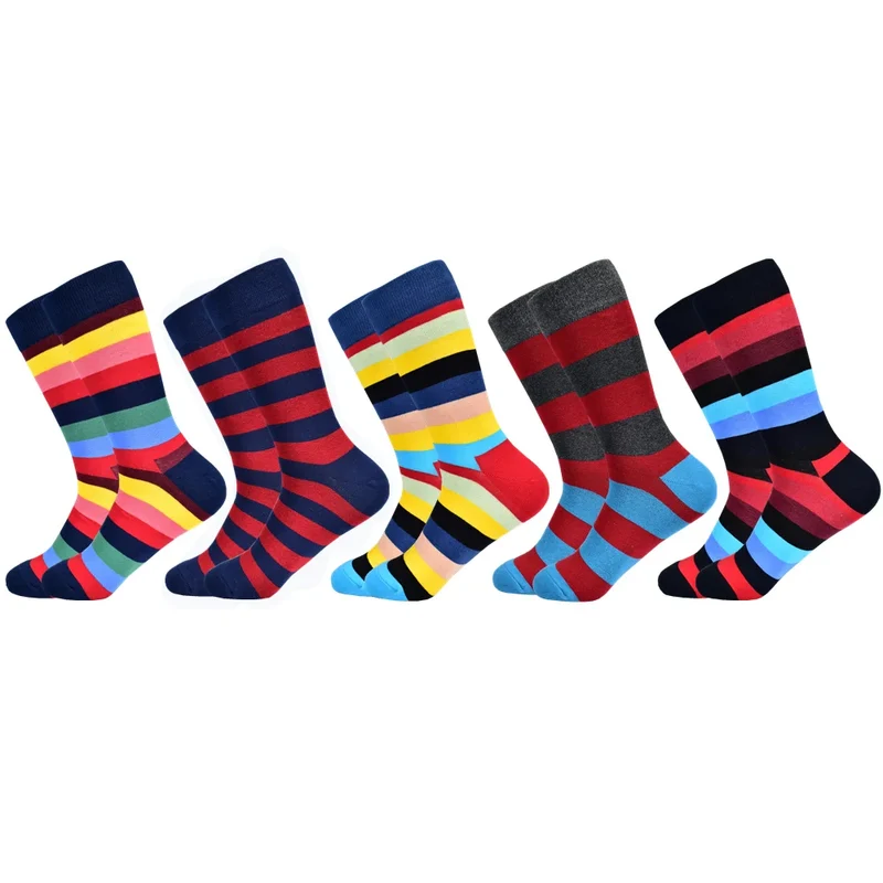 5 Paar Herren Fashion Socken Baumwolle Atmungsaktives Kurzsocken Größe 38-45