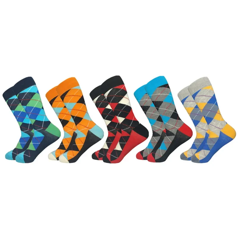 5 Paar Herren Fashion Socken Baumwolle Atmungsaktives Kurzsocken Größe 38-45