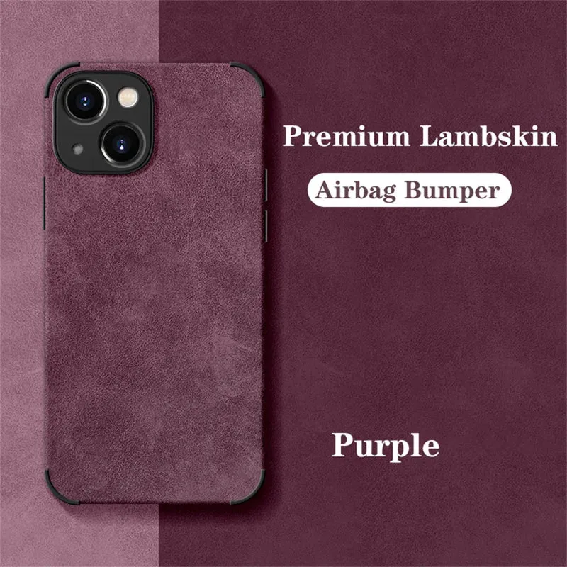 LEDER Handy Hülle IPhone 15 14 13 12 Pro Max Fashion Tasche Cove Schutzhülle