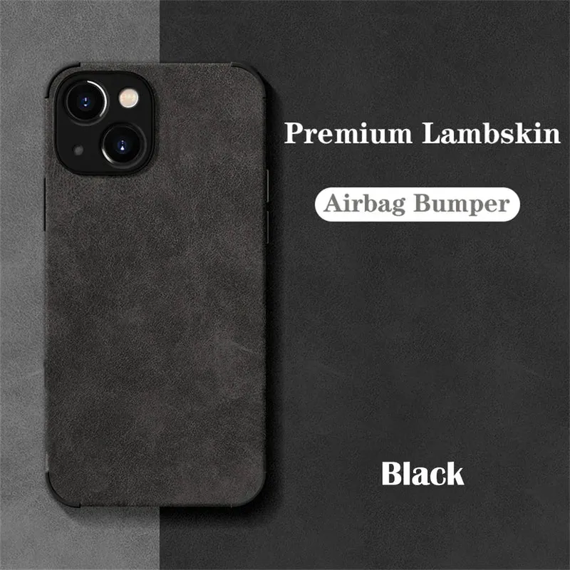 LEDER Handy Hülle IPhone 15 14 13 12 Pro Max Fashion Tasche Cove Schutzhülle