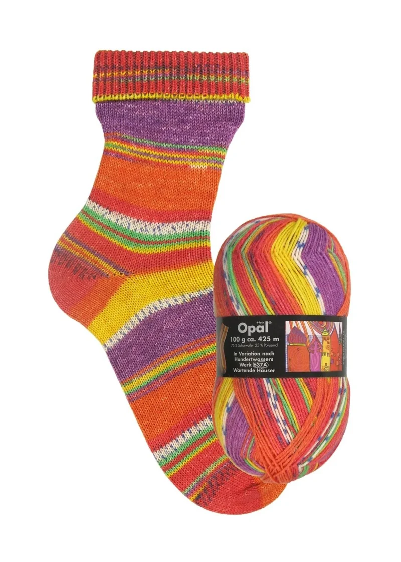 Opal Hundertwasser I | 4-fach Sockenwolle 100g | Farbe 1434