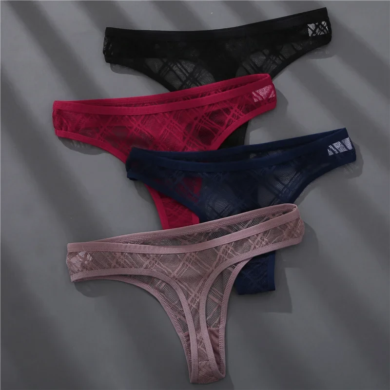 3Stk Frauen Tanga String Höschen Sexy Schlüpfer Slip Dessous Unterwäsche Panties