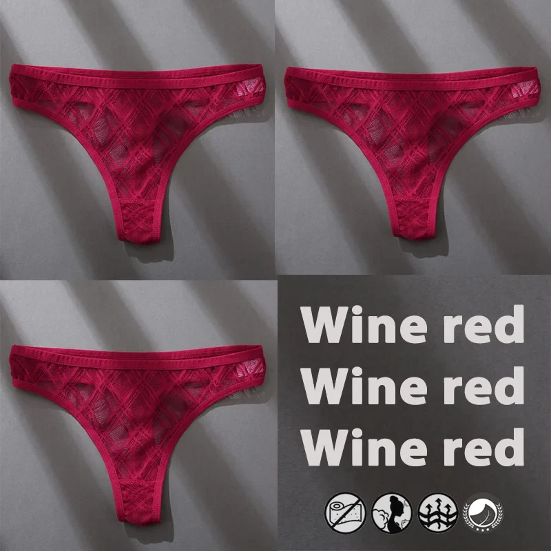 3Stk Frauen Tanga String Höschen Sexy Schlüpfer Slip Dessous Unterwäsche Panties