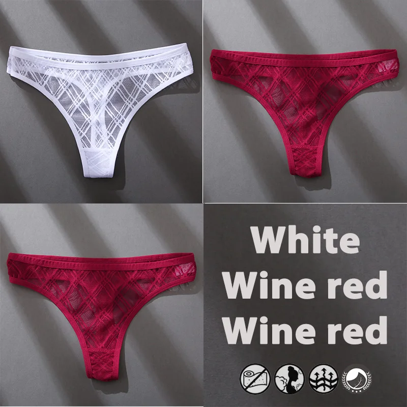 3Stk Frauen Tanga String Höschen Sexy Schlüpfer Slip Dessous Unterwäsche Panties