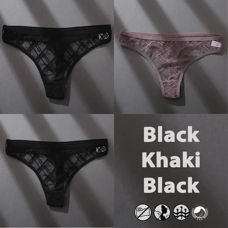 3Stk Frauen Tanga String Höschen Sexy Schlüpfer Slip Dessous Unterwäsche Panties