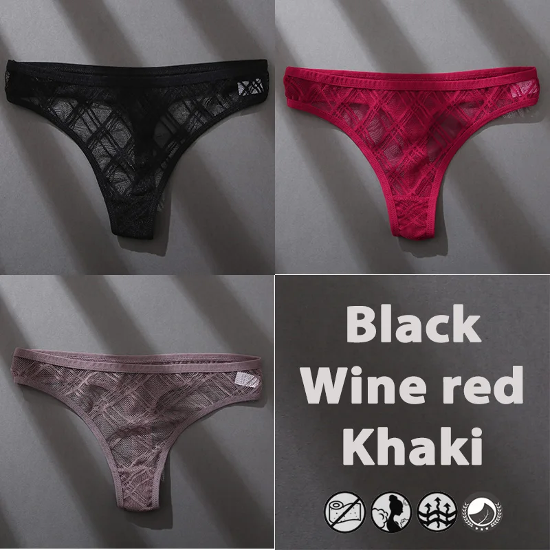 3Stk Frauen Tanga String Höschen Sexy Schlüpfer Slip Dessous Unterwäsche Panties