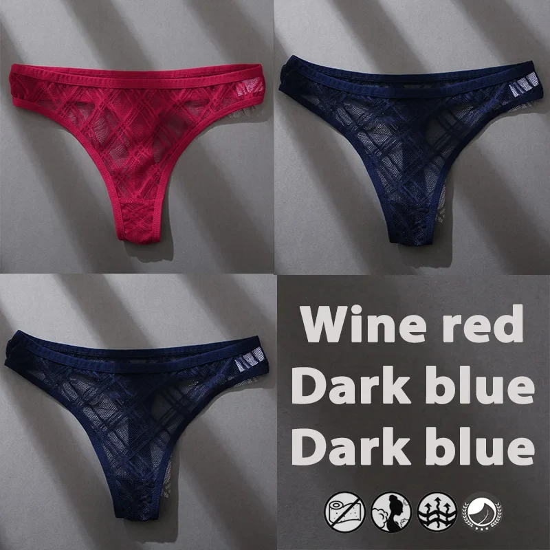 3Stk Frauen Tanga String Höschen Sexy Schlüpfer Slip Dessous Unterwäsche Panties