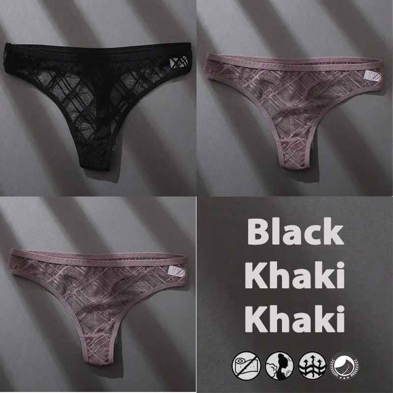 3Stk Frauen Tanga String Höschen Sexy Schlüpfer Slip Dessous Unterwäsche Panties