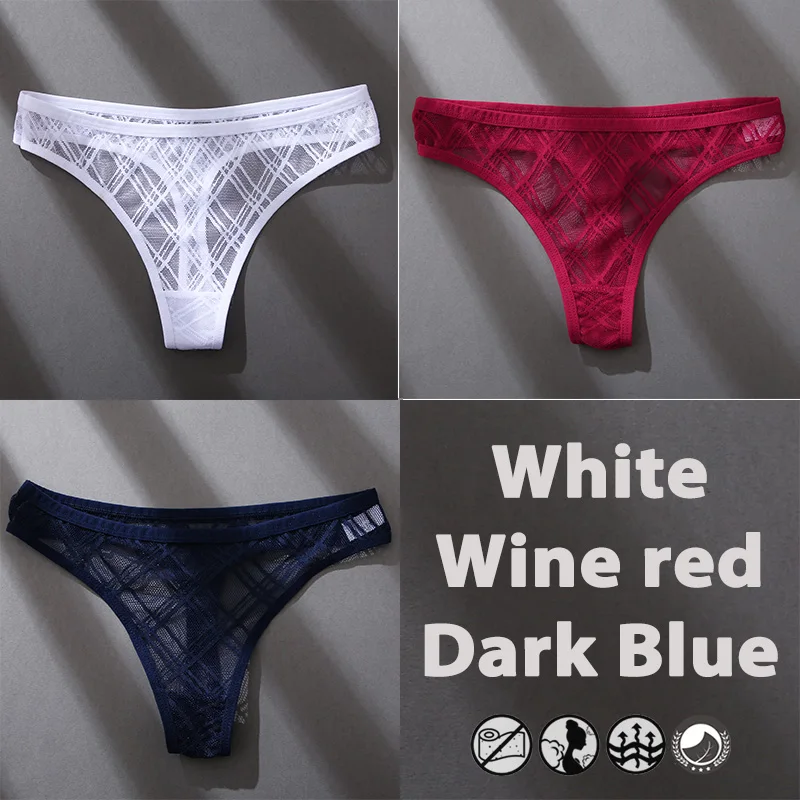 3Stk Frauen Tanga String Höschen Sexy Schlüpfer Slip Dessous Unterwäsche Panties
