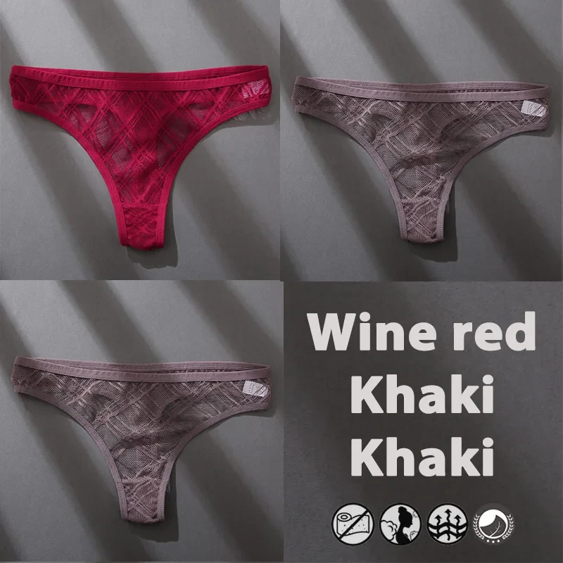 3Stk Frauen Tanga String Höschen Sexy Schlüpfer Slip Dessous Unterwäsche Panties