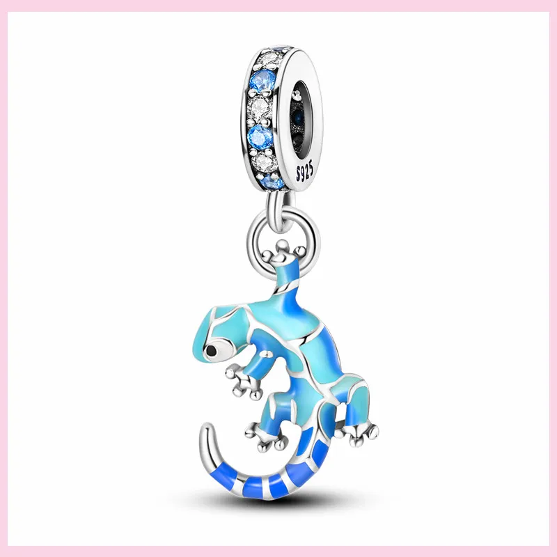 Charms Anhänger 925er Sterling Silber Armband Muranoglasperlen Damen Glas Beads
