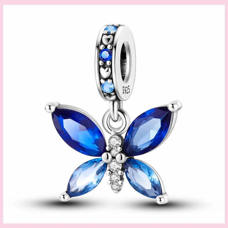 Charms Anhänger 925er Sterling Silber Armband Muranoglasperlen Damen Glas Beads