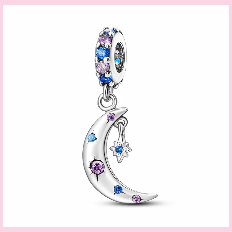 Charms Anhänger 925er Sterling Silber Armband Muranoglasperlen Damen Glas Beads