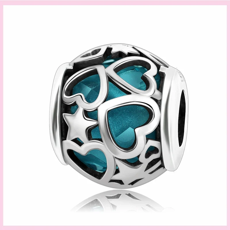 Charms Anhänger 925er Sterling Silber Armband Muranoglasperlen Damen Glas Beads