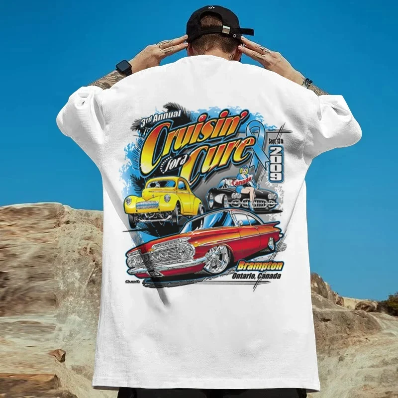 Fashion Herren Plus Size T-Shirt Rundhals Unisex Sommer Hip Hop Streetwear Top