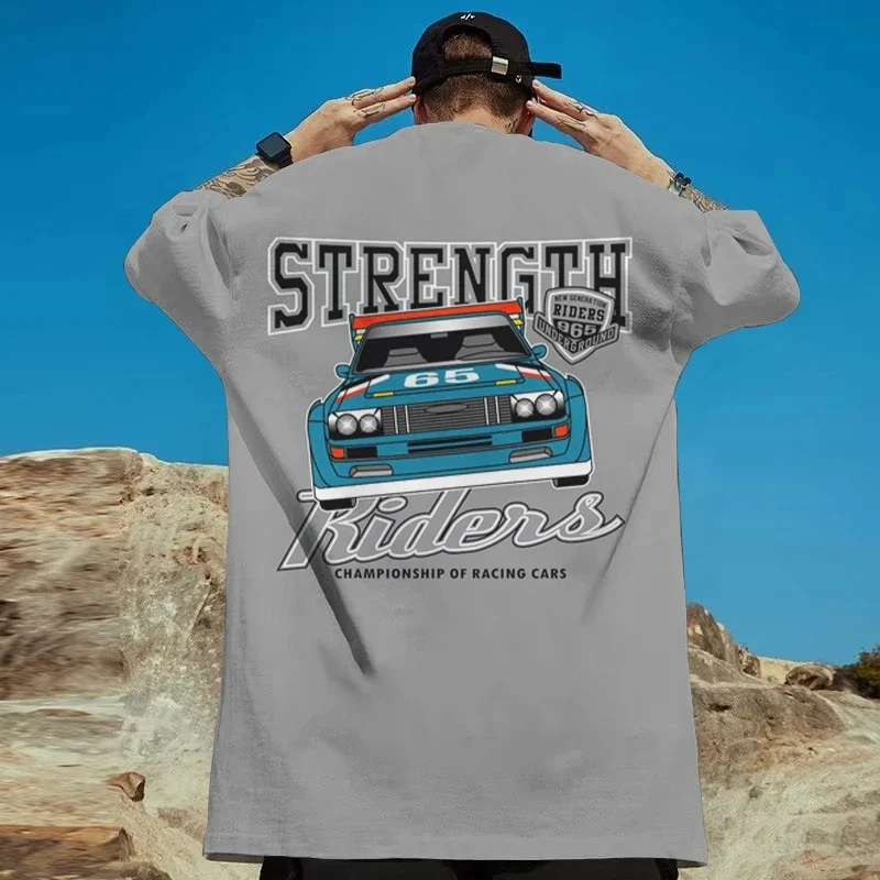 Fashion Herren Plus Size T-Shirt Rundhals Unisex Sommer Hip Hop Streetwear Top