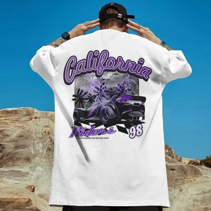 Fashion Herren Plus Size T-Shirt Rundhals Unisex Sommer Hip Hop Streetwear Top