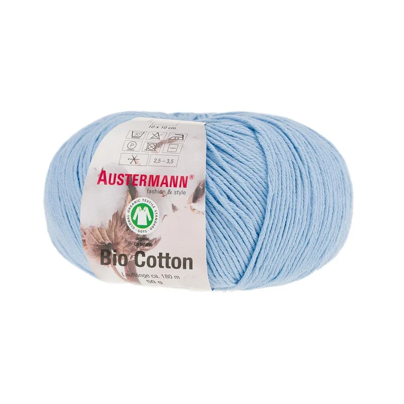 Gots Bio Cotton Uni | 180 M - 50 G | 26 - Hellblau