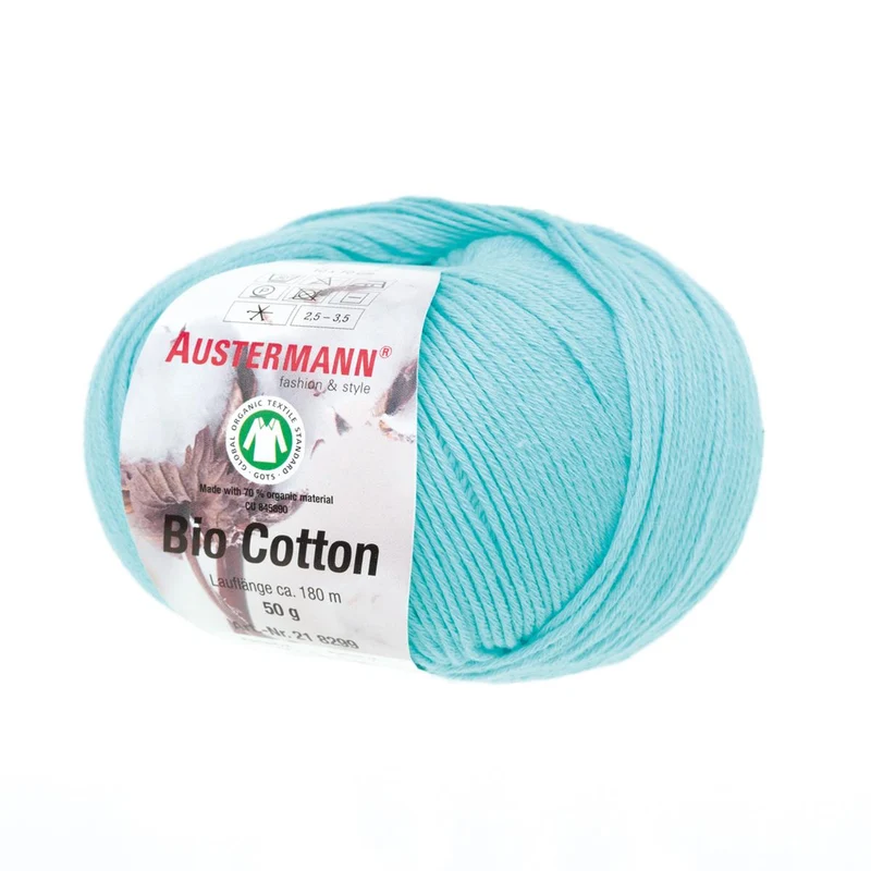 Gots Bio Cotton Uni | 180 M - 50 G | 18 - Aqua