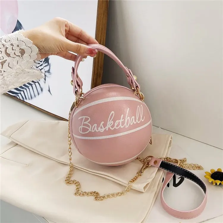 Damen Handtasche Schultertasche Fashion Umhängetasche Basketball Tasche