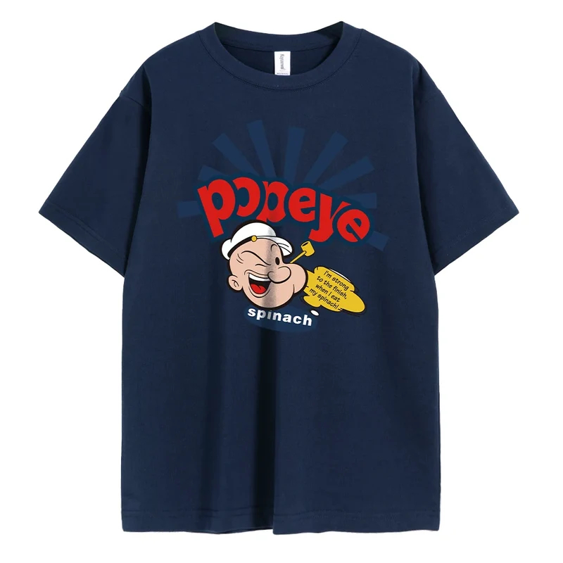 Herren Fashion Vintage Comic T-Shirt Rundhals Unisex Shirt Top Sommer Streetwear