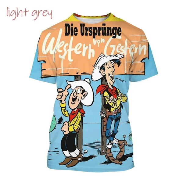Herren Fashion Vintage 3D T-Shirt Rundhals Unisex Shirt Top Sommer Streetwear