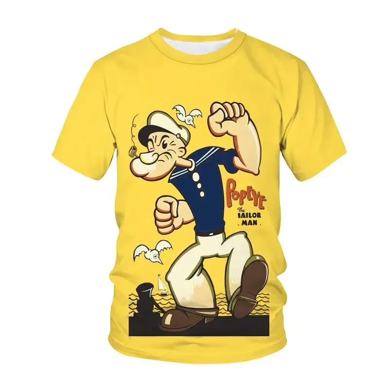 Herren Fashion Vintage 3D T-Shirt Rundhals Unisex Shirt Top Sommer Streetwear