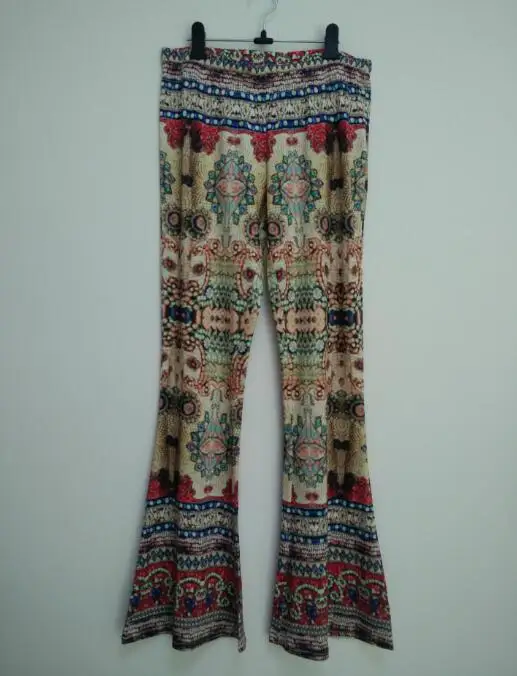 Damen Yoga Hose Bootcut Hüftjeans Schlaghose Hip Retro Flared Leggins