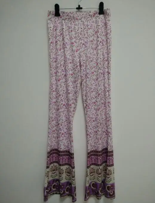 Damen Yoga Hose Bootcut Hüftjeans Schlaghose Hip Retro Flared Leggins