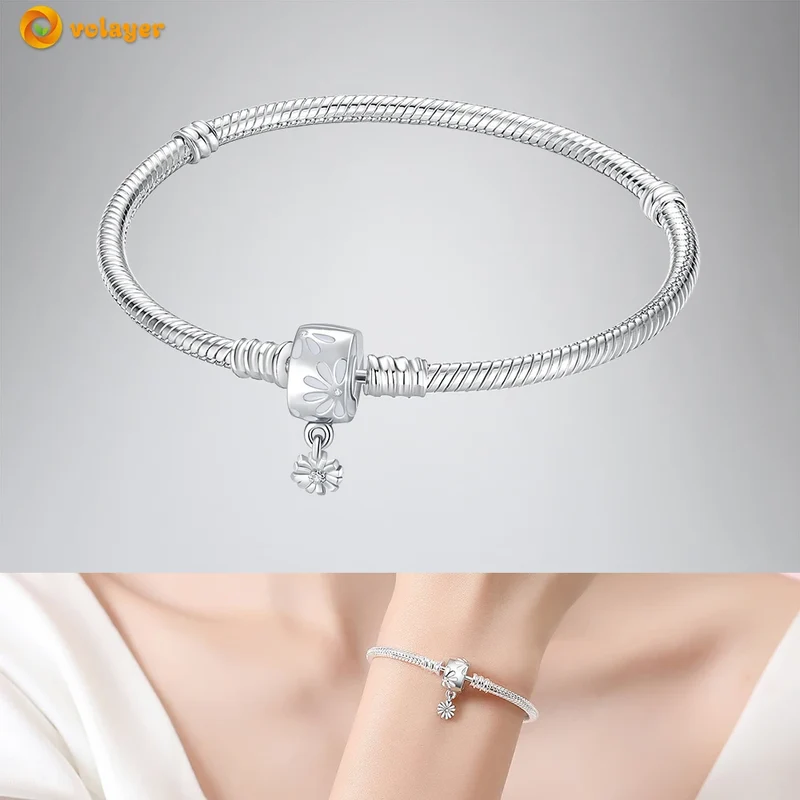 Bettelarmband Sammelarmband aus 925er Silber Sterlingsilber Charms Armband Damen