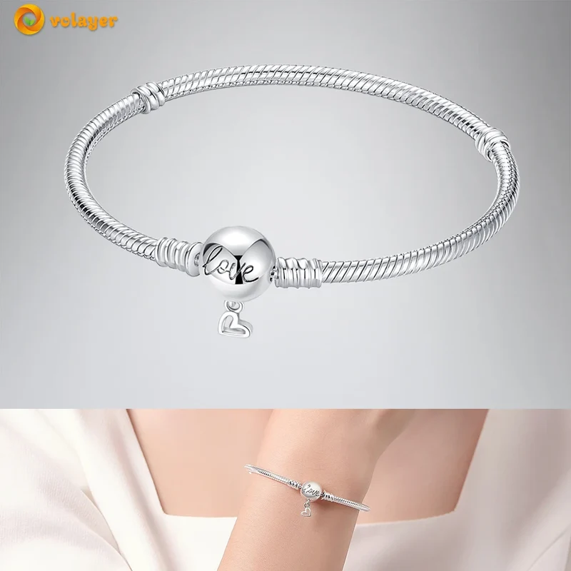 Bettelarmband Sammelarmband aus 925er Silber Sterlingsilber Charms Armband Damen