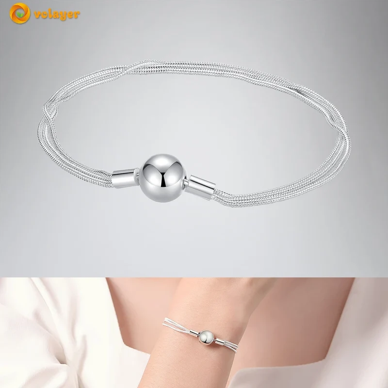 Bettelarmband Sammelarmband aus 925er Silber Sterlingsilber Charms Armband Damen