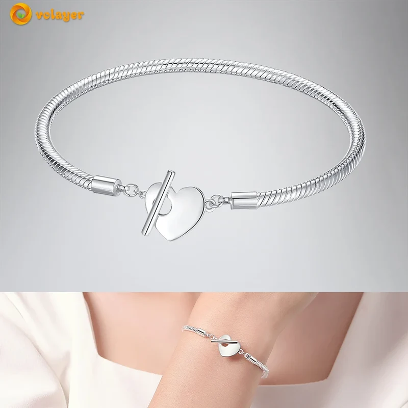 Bettelarmband Sammelarmband aus 925er Silber Sterlingsilber Charms Armband Damen