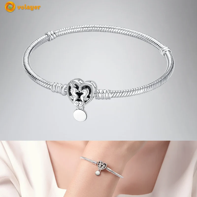 Bettelarmband Sammelarmband aus 925er Silber Sterlingsilber Charms Armband Damen