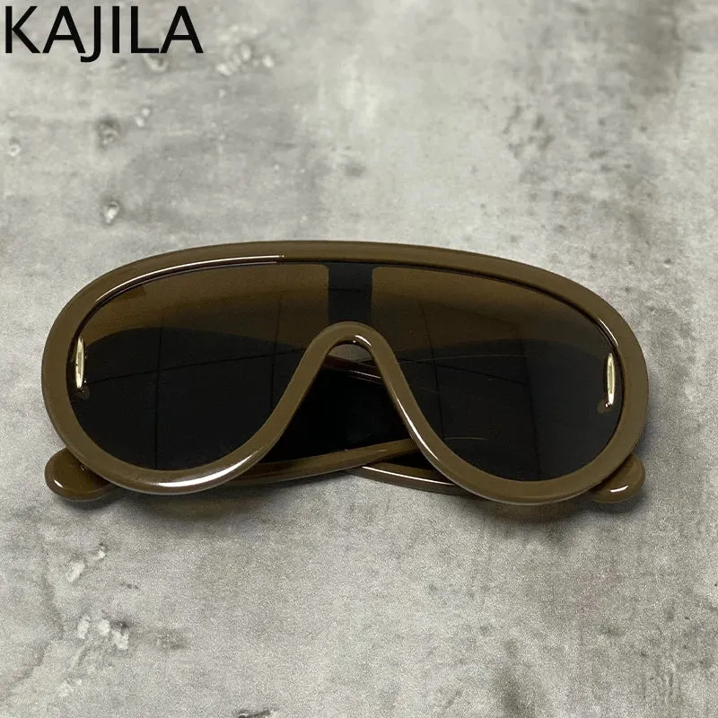 Designer Sonnenbrille Damen Herren Quadratische Übergröße Gläser Vintage UV400