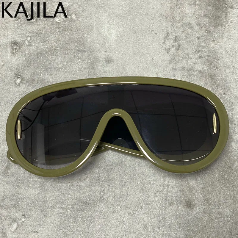 Designer Sonnenbrille Damen Herren Quadratische Übergröße Gläser Vintage UV400