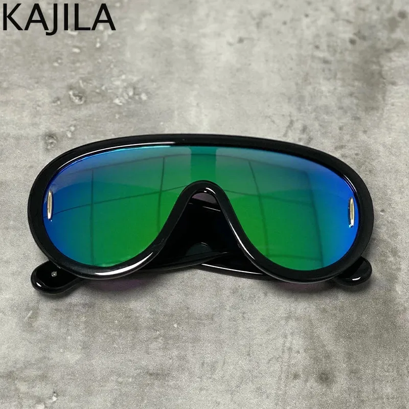 Designer Sonnenbrille Damen Herren Quadratische Übergröße Gläser Vintage UV400