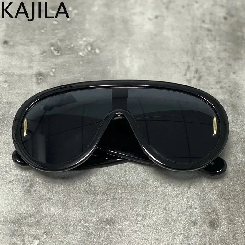 Designer Sonnenbrille Damen Herren Quadratische Übergröße Gläser Vintage UV400