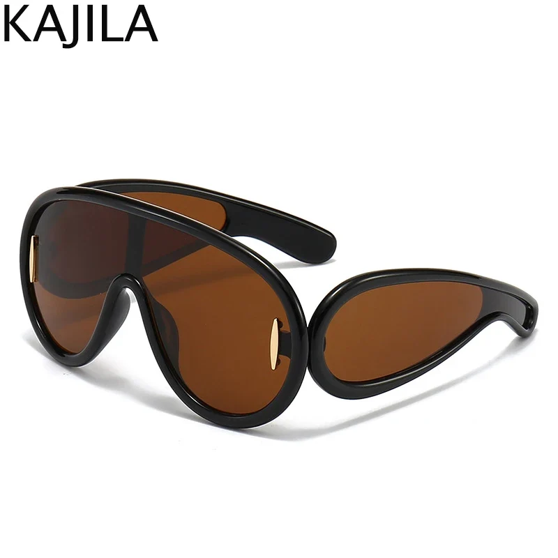 Designer Sonnenbrille Damen Herren Quadratische Übergröße Gläser Vintage UV400