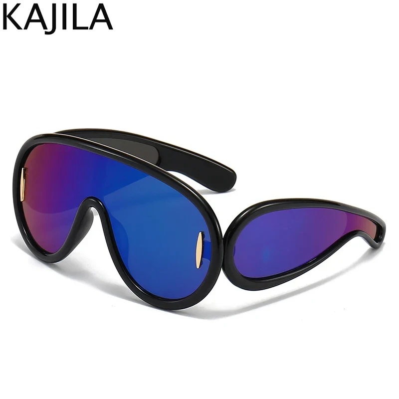 Designer Sonnenbrille Damen Herren Quadratische Übergröße Gläser Vintage UV400