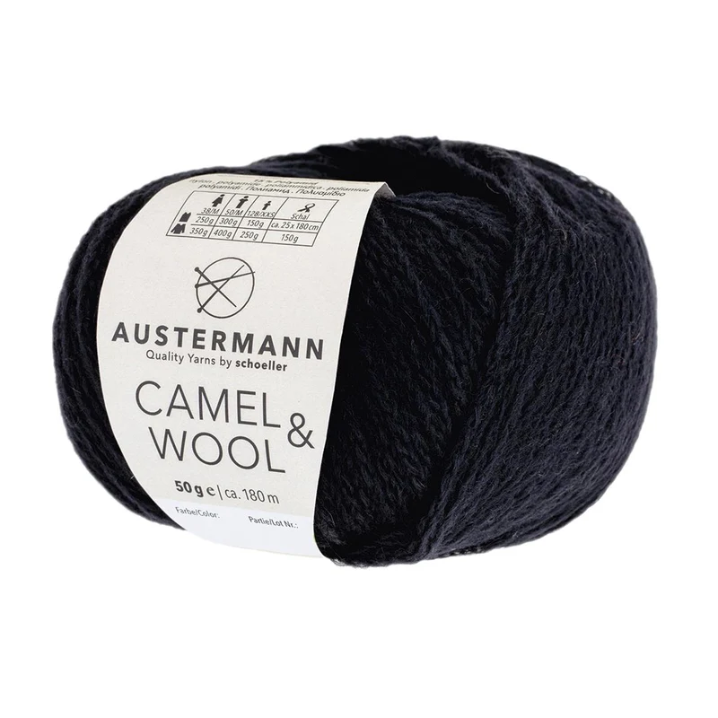 Camel&Wool | 180 M - 50G | 02 - Schwarz