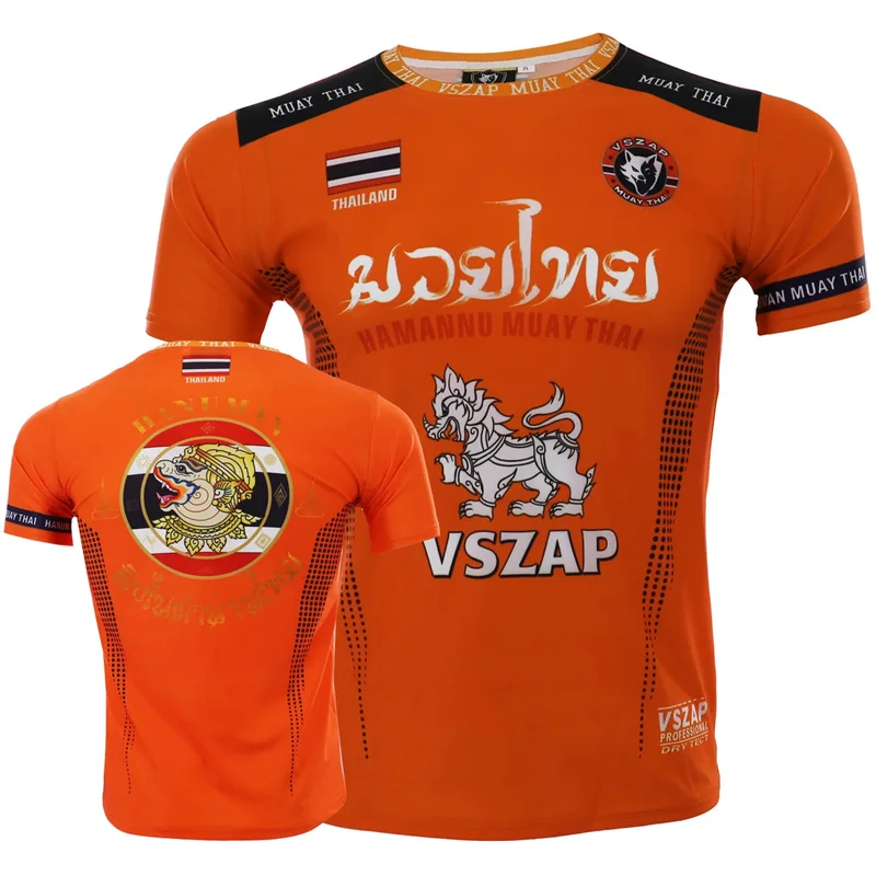 Herren Fashion Muay Thai 3D T-Shirt Rundhals Unisex Sommer Streetwear Kickboxen