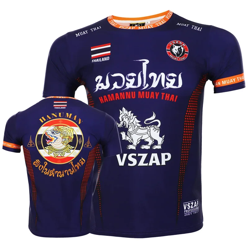 Herren Fashion Muay Thai 3D T-Shirt Rundhals Unisex Sommer Streetwear Kickboxen